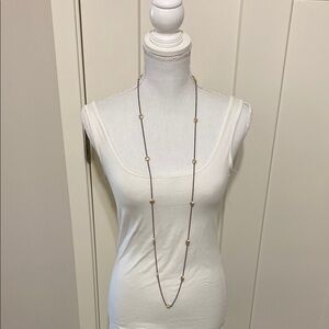 AEO Signed LONG Silver Tone Necklace!